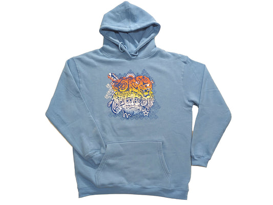 Jerry Garcia Tiger and Roses (Oversized) Hoodie