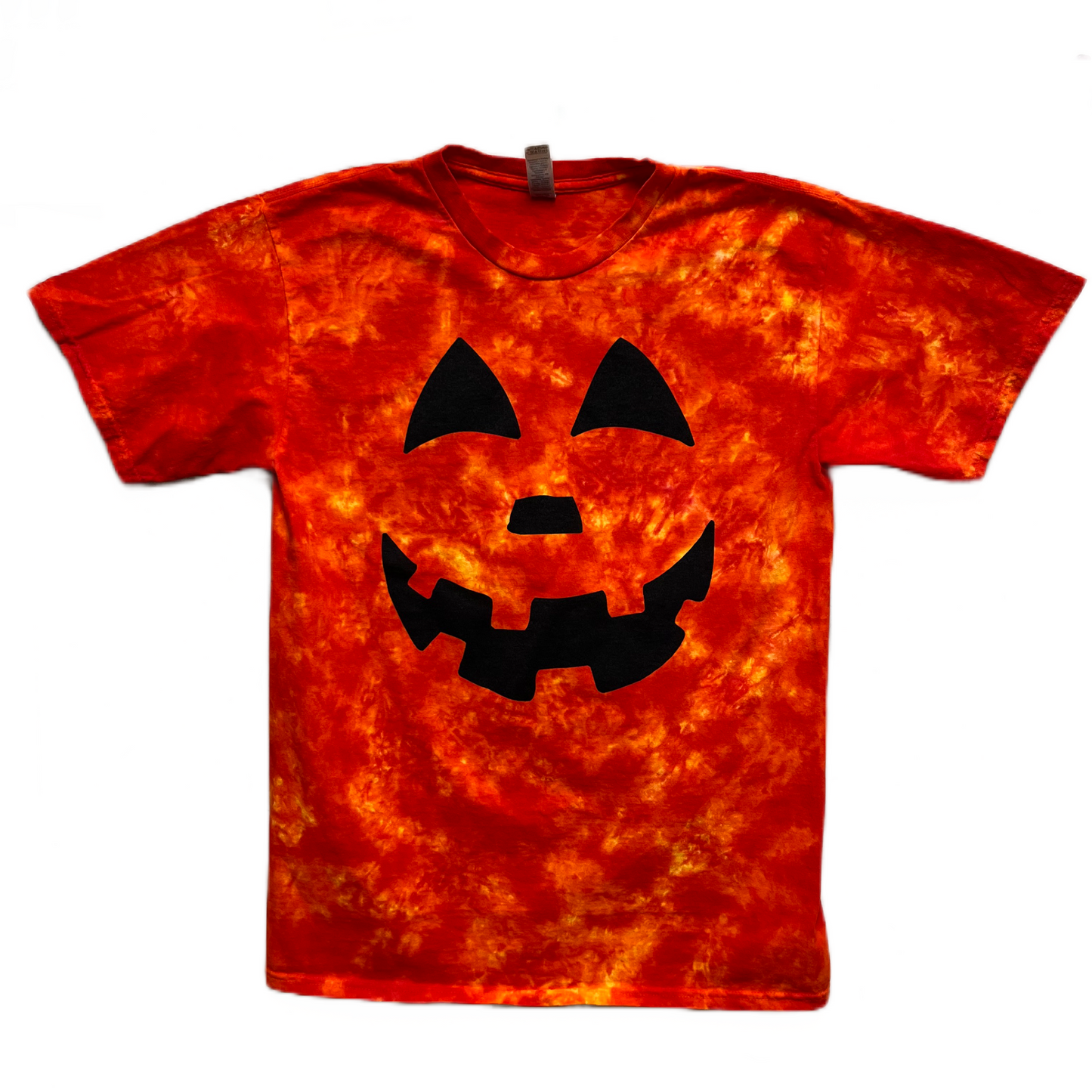 Jack-o-Lantern Youth tie dye t-shirt