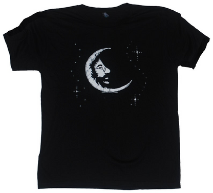 Jerry Garcia Moon on Black