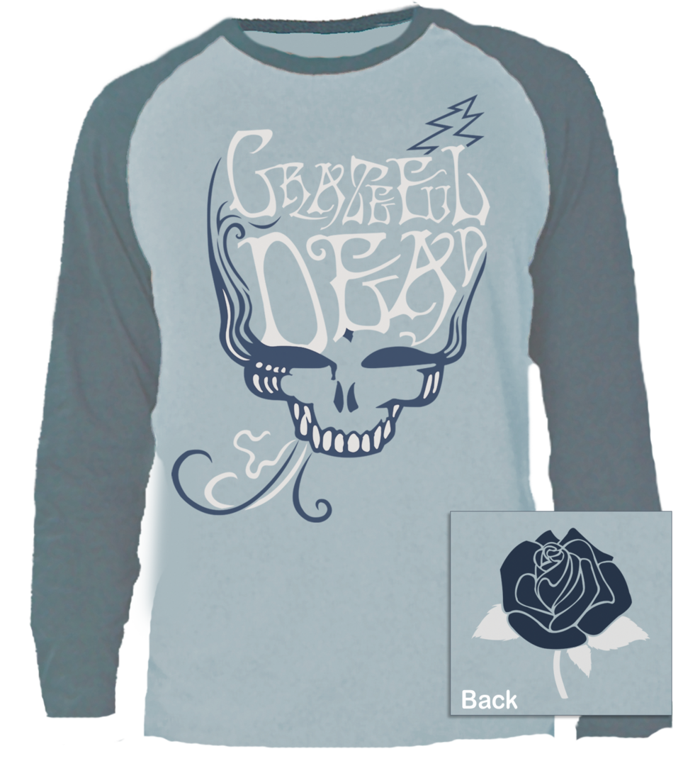 Grateful Dead Blue Rose Smoke Long Sleeve T shirt