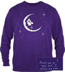 Jerry Garcia Moon Long Sleeve t-shirt on Purple