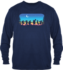 Grateful Dead- Moondance on Blue Long Sleeve