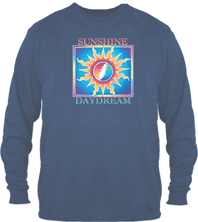 Grateful Dead- Sunshine Daydream on Blue Long Sleeve