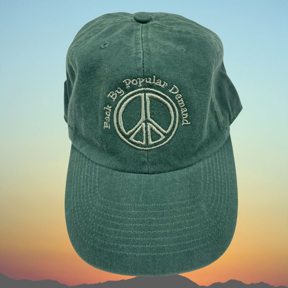 Peace "Back by Popular Demand" Embroidered Hat
