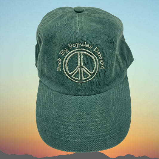 Peace "Back by Popular Demand" Embroidered Hat