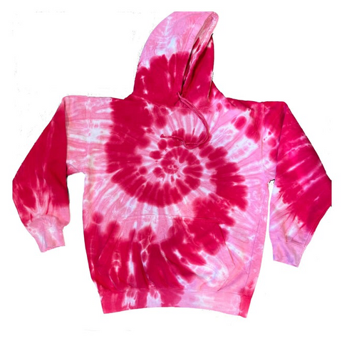 Pink Swirl Tie Dye Hoodie