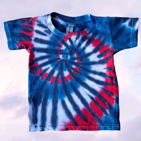 Red, Wild and Blue Tie Dyed Infant t-shirt
