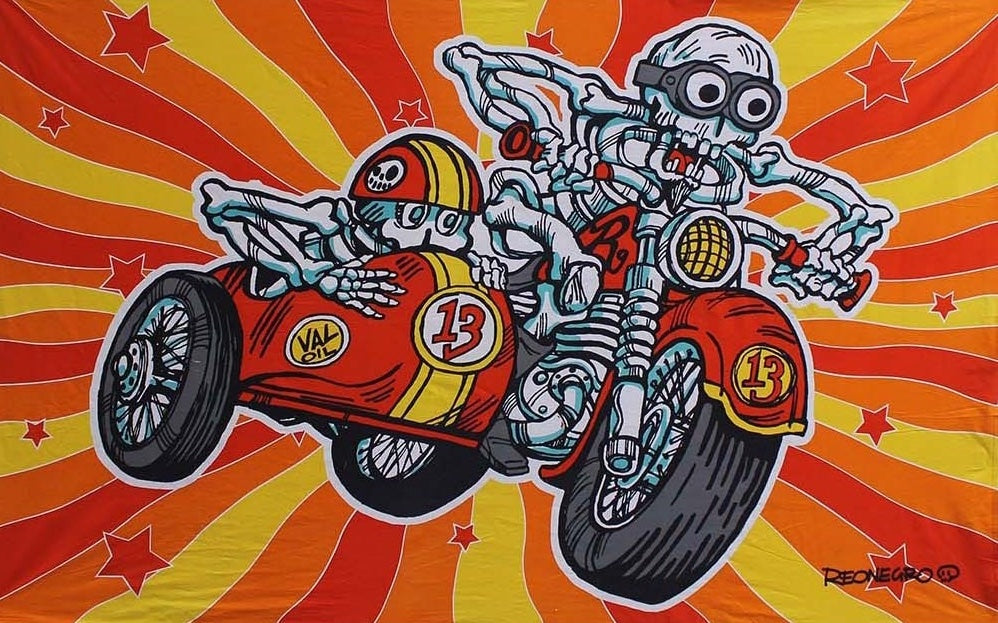 Side Car Tapestry - Artwork by Tony Reonegro