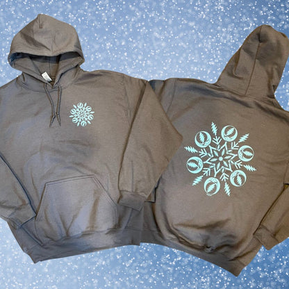 Bolt and Stealie Snowflake Hoodie