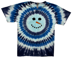 Snowman Youth tie dye t-shirt