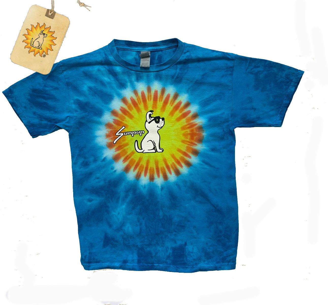 Sun Pup Youth tie dye t-shirt - eDeadShop
