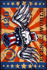 Eyes Of The World Tapestry by Tony Reonegro