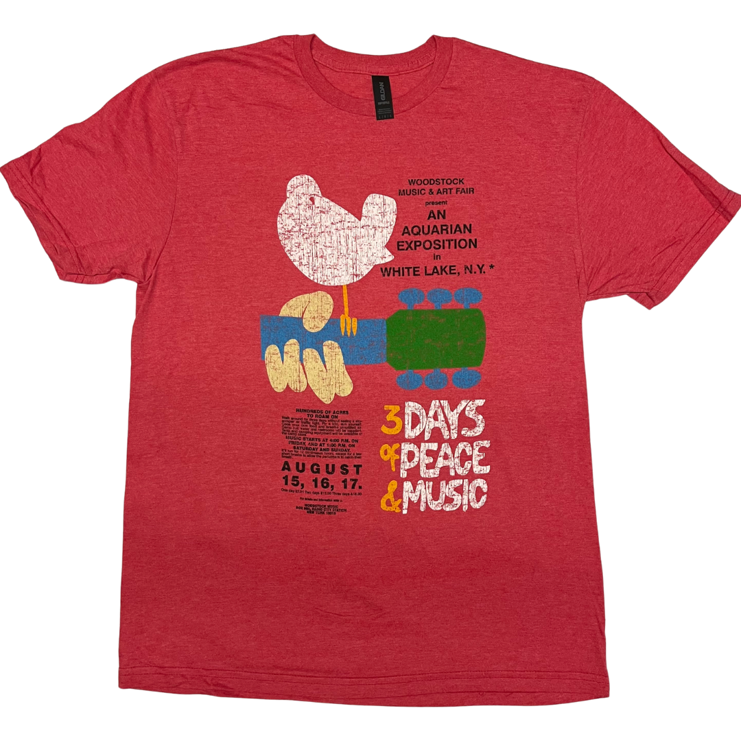 Distressed Woodstock Poster t-shirt