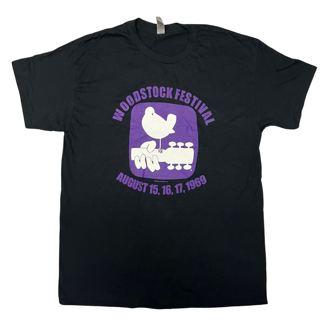 Woodstock Dove on Black t-shirt