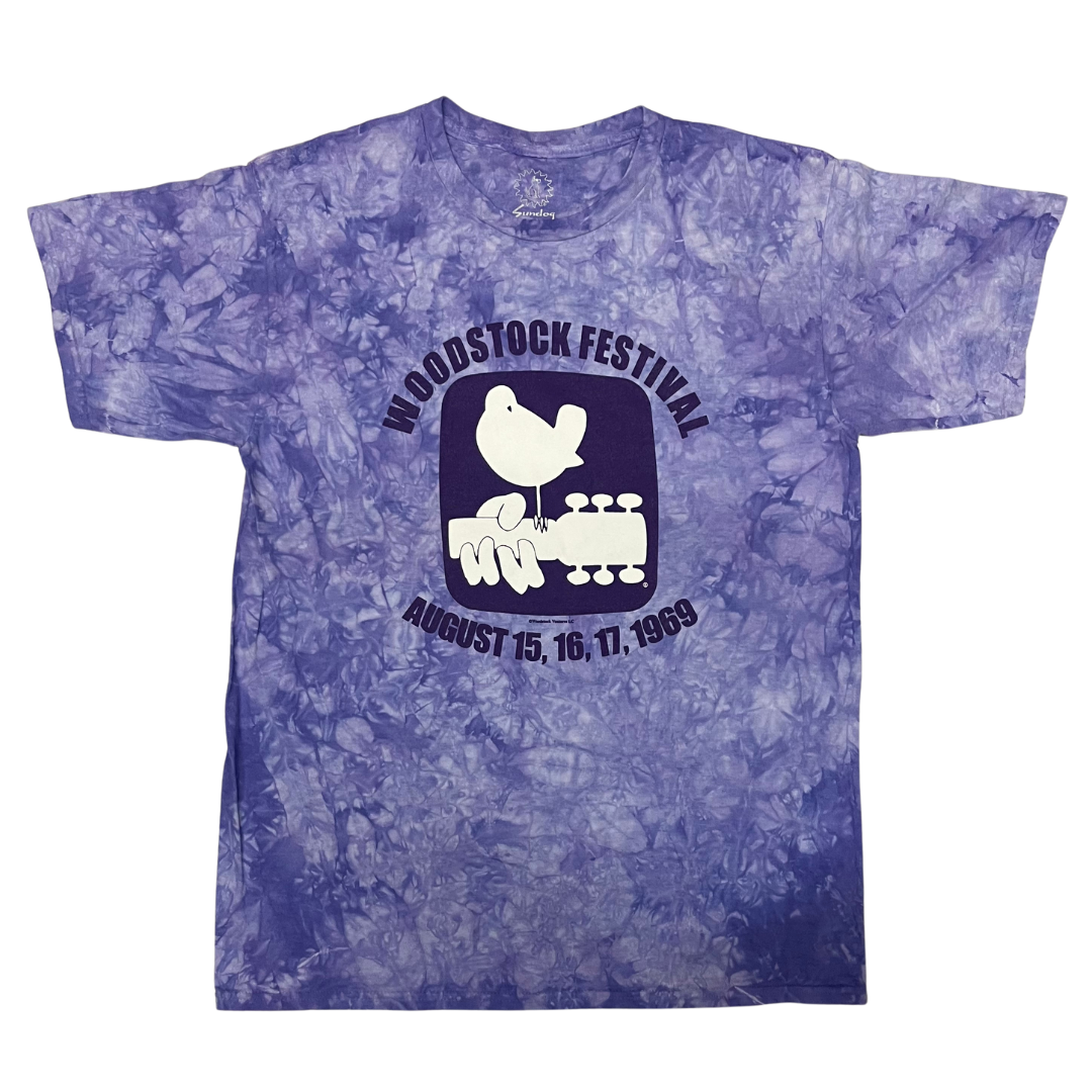 Woodstock Dove- Purple Tie Dye t-shirt