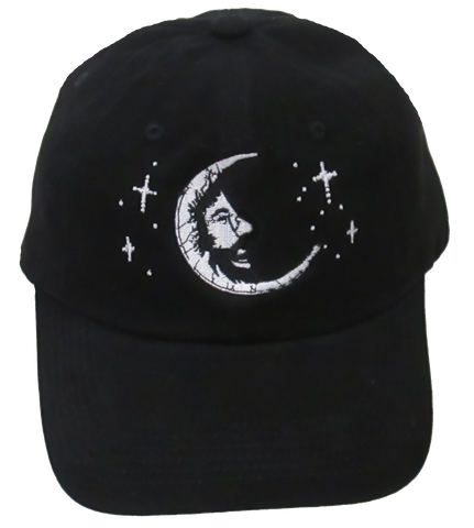 Jerry Moon Embroidered Baseball Hat on Black