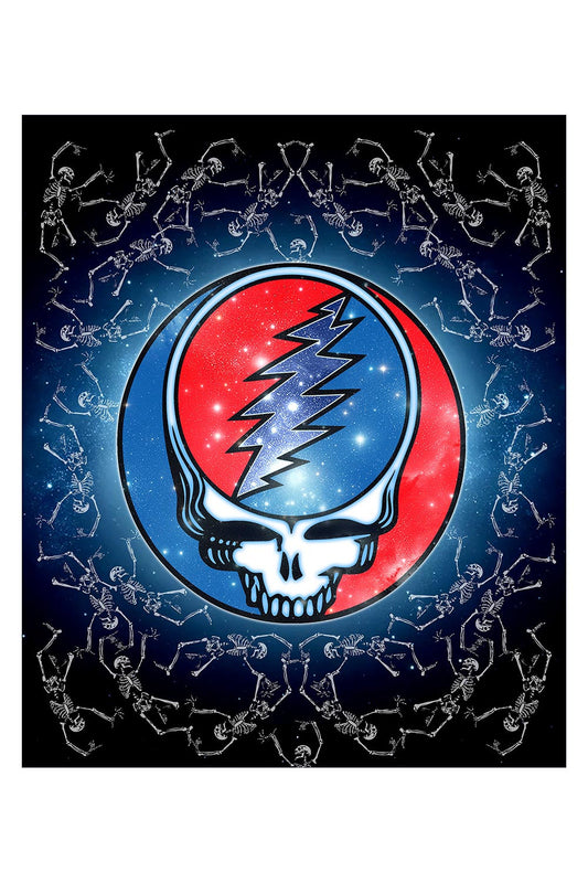 Grateful Dead SYF Galaxy Fleece Throw Blanket