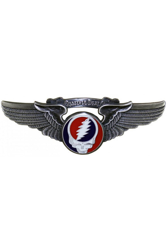 Grateful Dead Steal Your Face Large Pilot Pin Rockwings