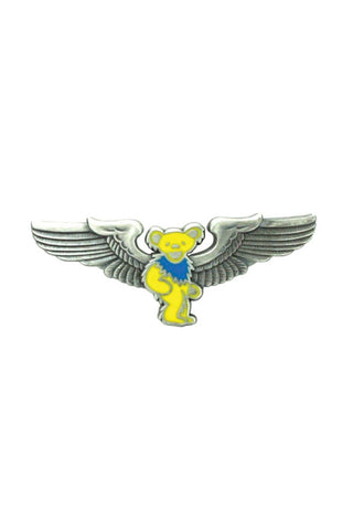 Grateful Dead Yellow Bear Pilot Pin Rockwings