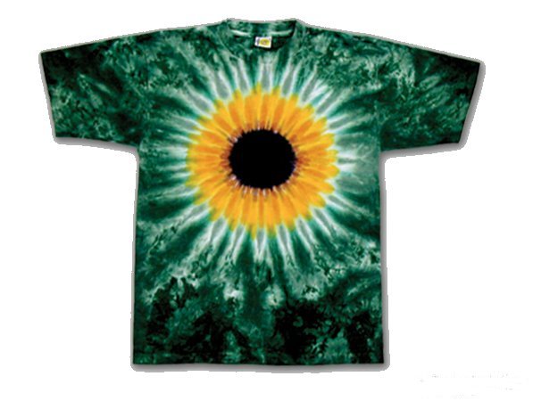 Green Sunflower Youth Tie Dye