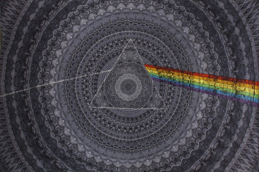 3D Pink Floyd Dark Side Shadow Black Tapestry