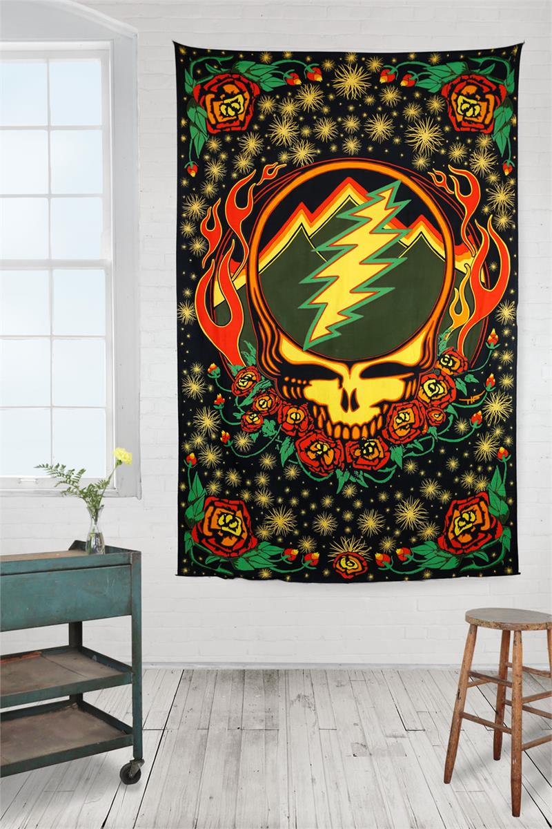 3-D Grateful Dead Scarlet Fire SYF Tapestry - eDeadShop