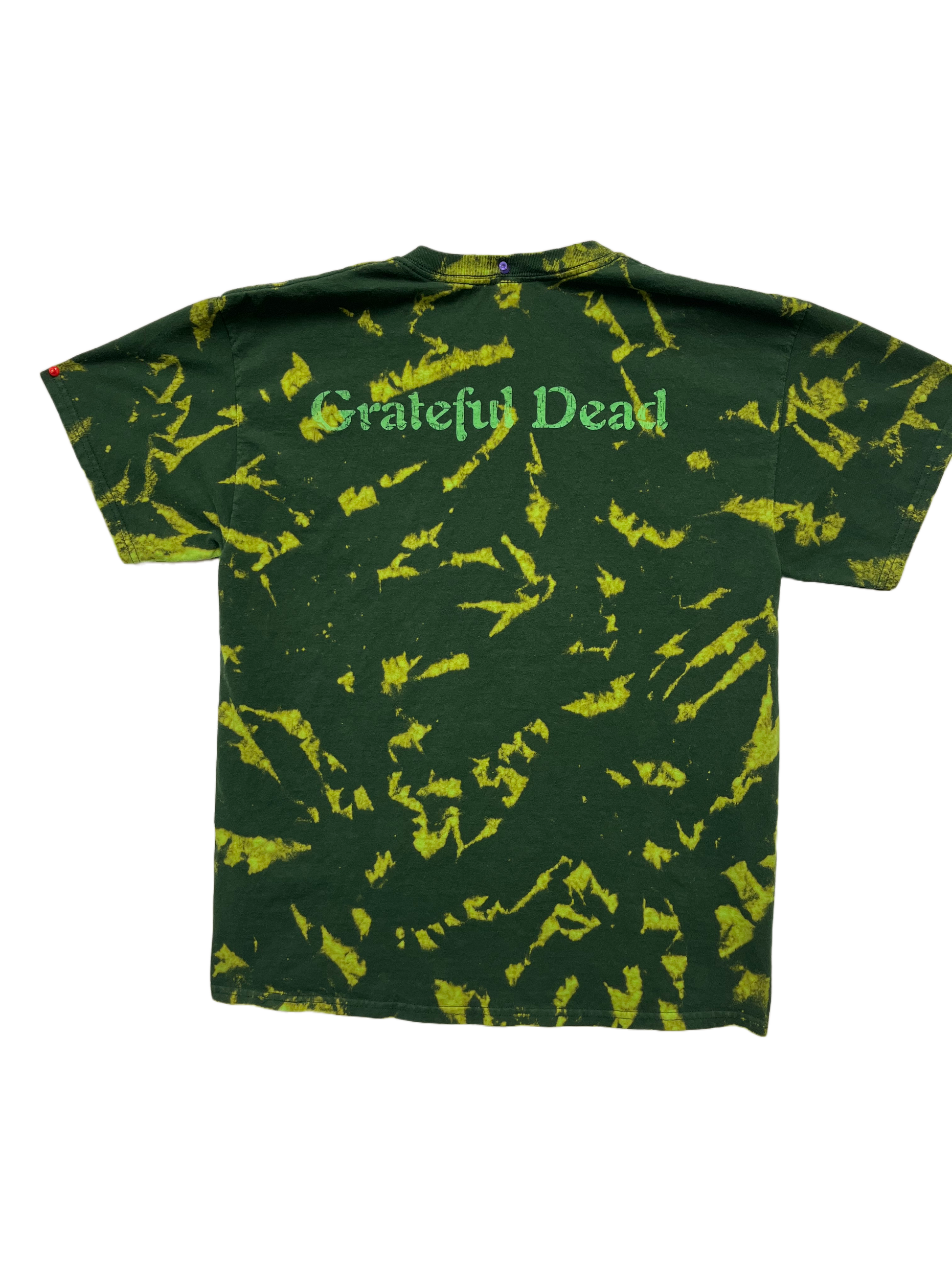 Distressed Shamrock Stealie Tie Dye t-shirt - eDeadShop