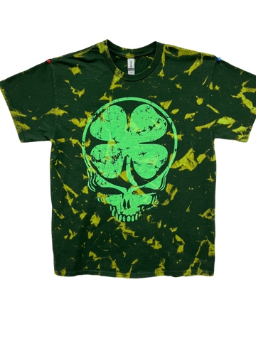 Distressed Shamrock Stealie t-shirt