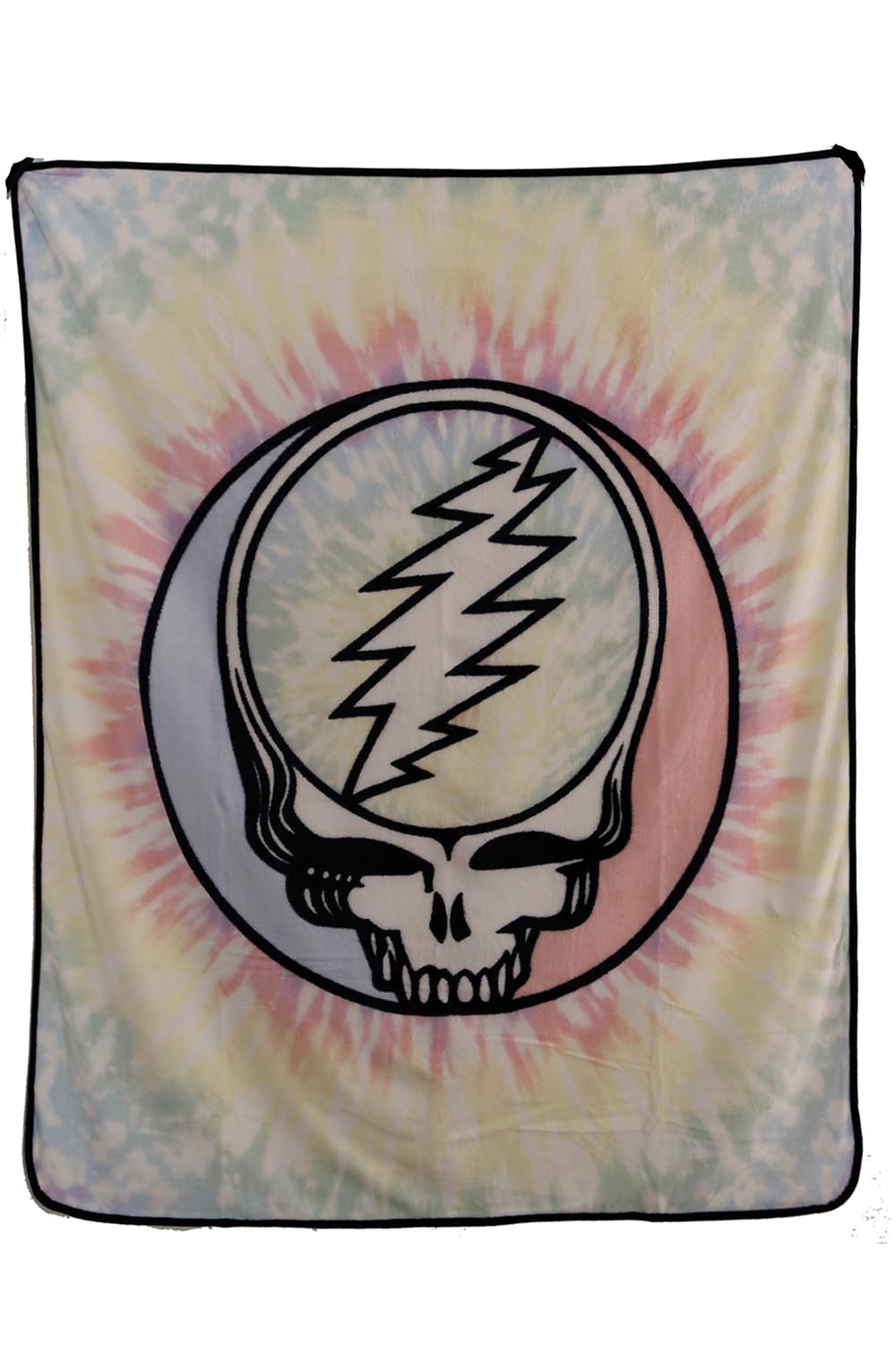Grateful Dead SYF Pastel Tie-Dye Fleece Throw Blanket - eDeadShop