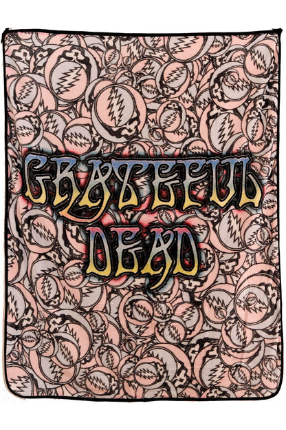 Grateful Dead SYF Badges Fleece Throw Blanket - eDeadShop