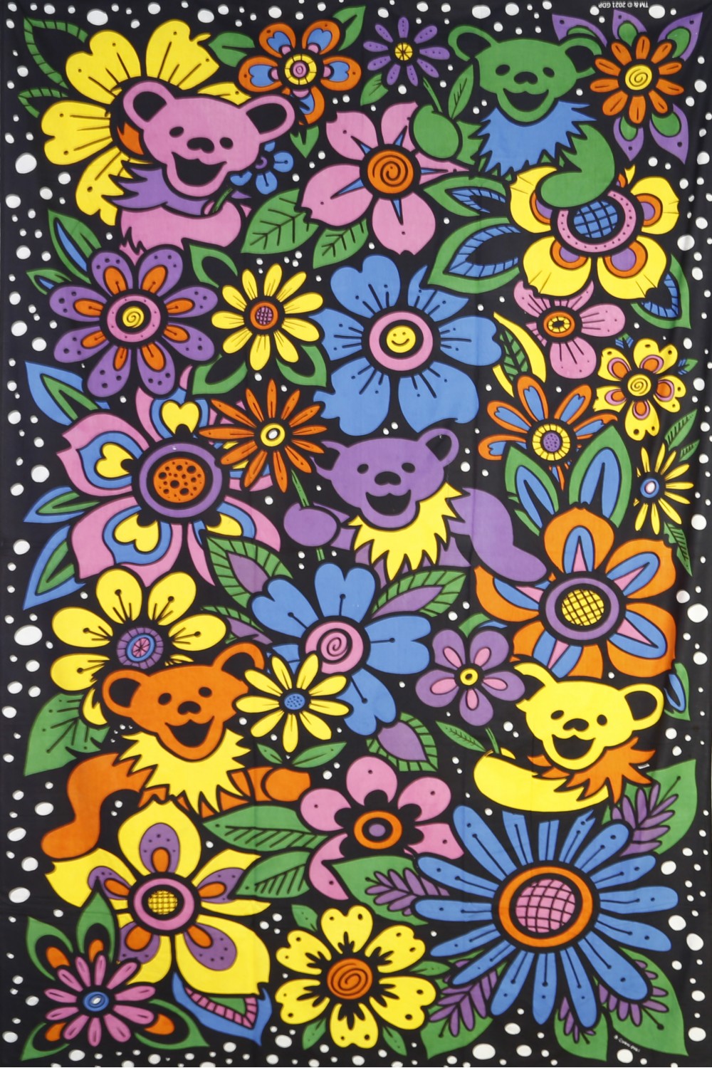 3D Grateful Dead Jam Bears Tapestry
