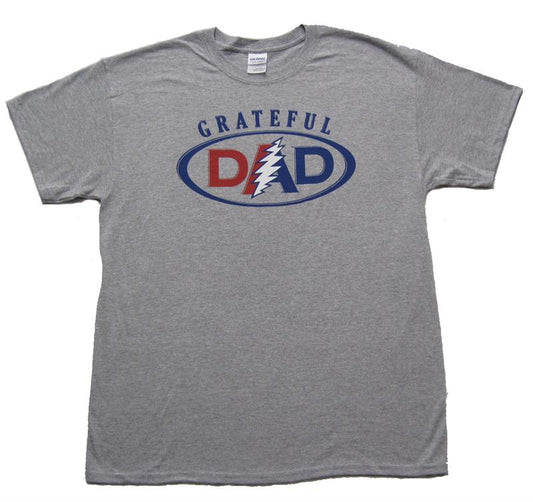 Grateful Dad on Grey t-shirt - eDeadShop