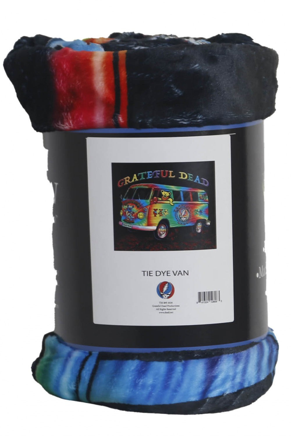 Grateful Dead Tie Dye Bus Fleece Throw Blanket - eDeadShop
