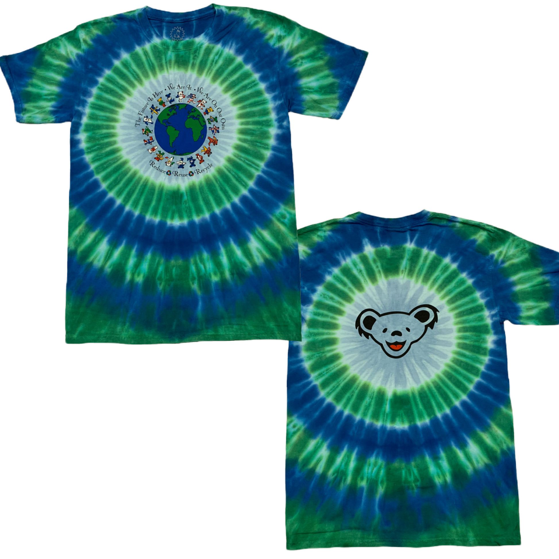 Adult Grateful Dead T-Shirt Flag Bears Tie Dye eDeadShop