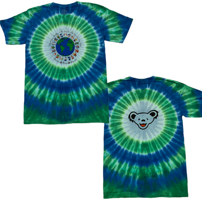 Grateful Dead Spiral Bears Tie-Dye T-Shirt, Size XL