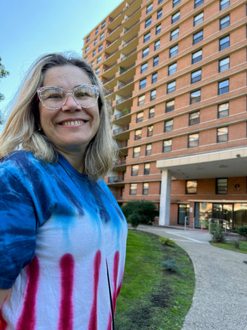 American Flag New Glory tie dye t-shirt