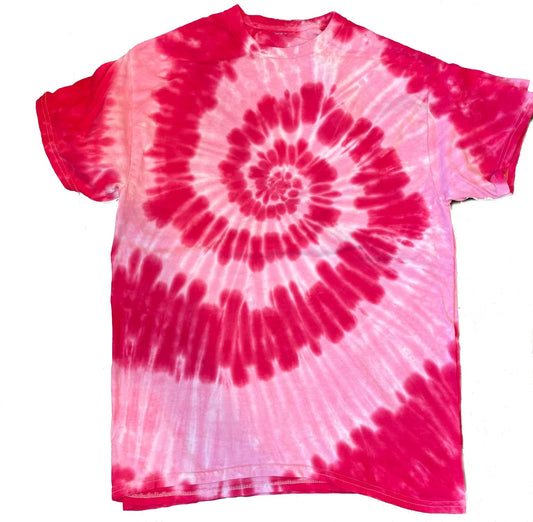 Pink Swirl Youth tie dye t-shirt