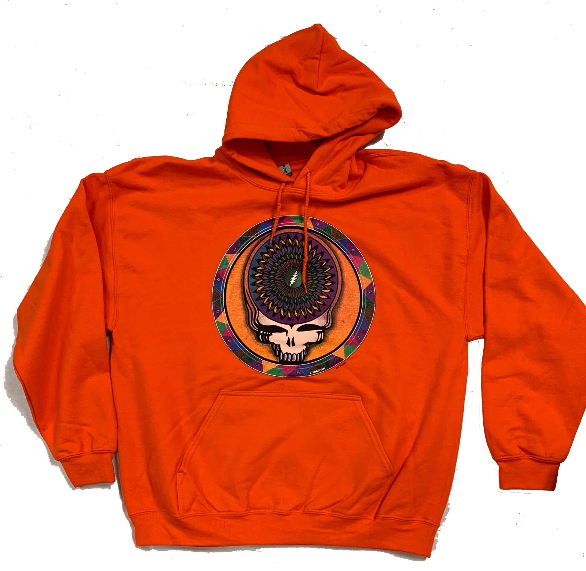 Steal Your Feathers Hoodie in Orange - eDeadShop