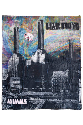 Pink Floyd Animals Two Tone Fleece Throw Blanket