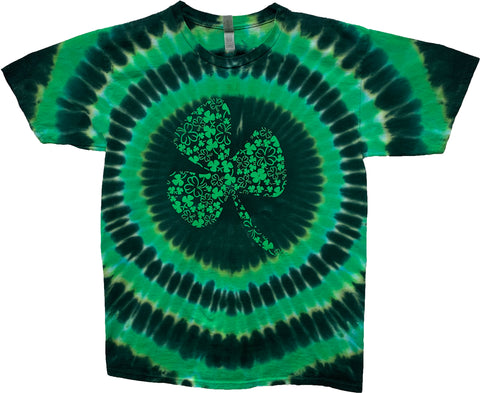 Green Shamrock Tie Dye