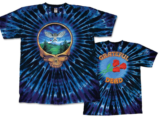 Steal Your Face - Owl tie dye t-shirt