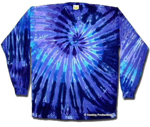 Twilight Swirl Long Sleeve t-shirt - eDeadShop