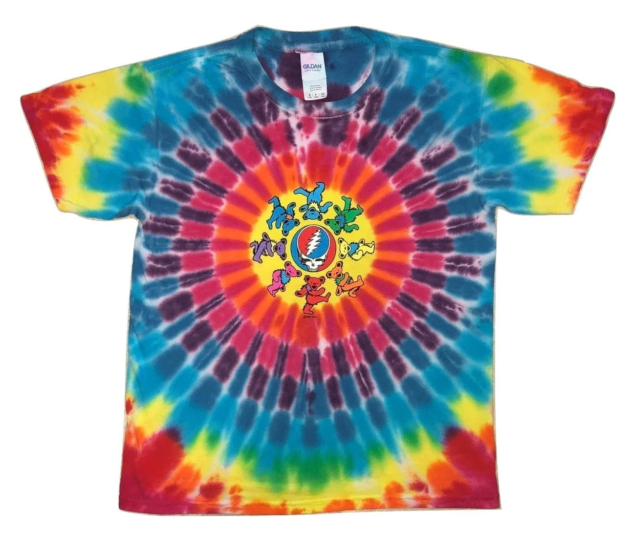 Grateful Dead Circle Bears Youth tie dyed t-shirt - eDeadShop