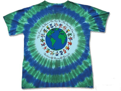 Grateful Dead Flag Bears Youth tie dyed t-shirt - eDeadShop