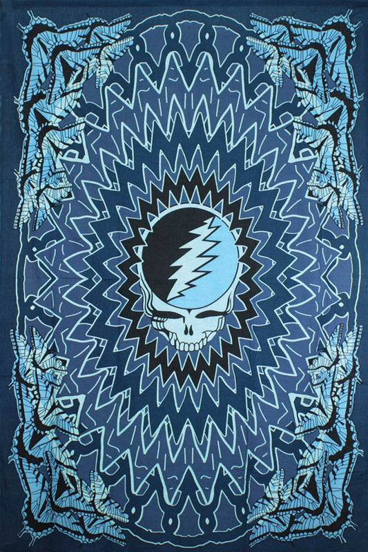Grateful Dead Steal your Face Butterfly Tapestry
