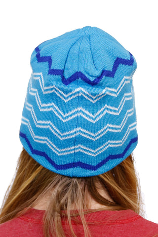 Grateful Dead Knit Dancing Bear Beanie Hat in Blue