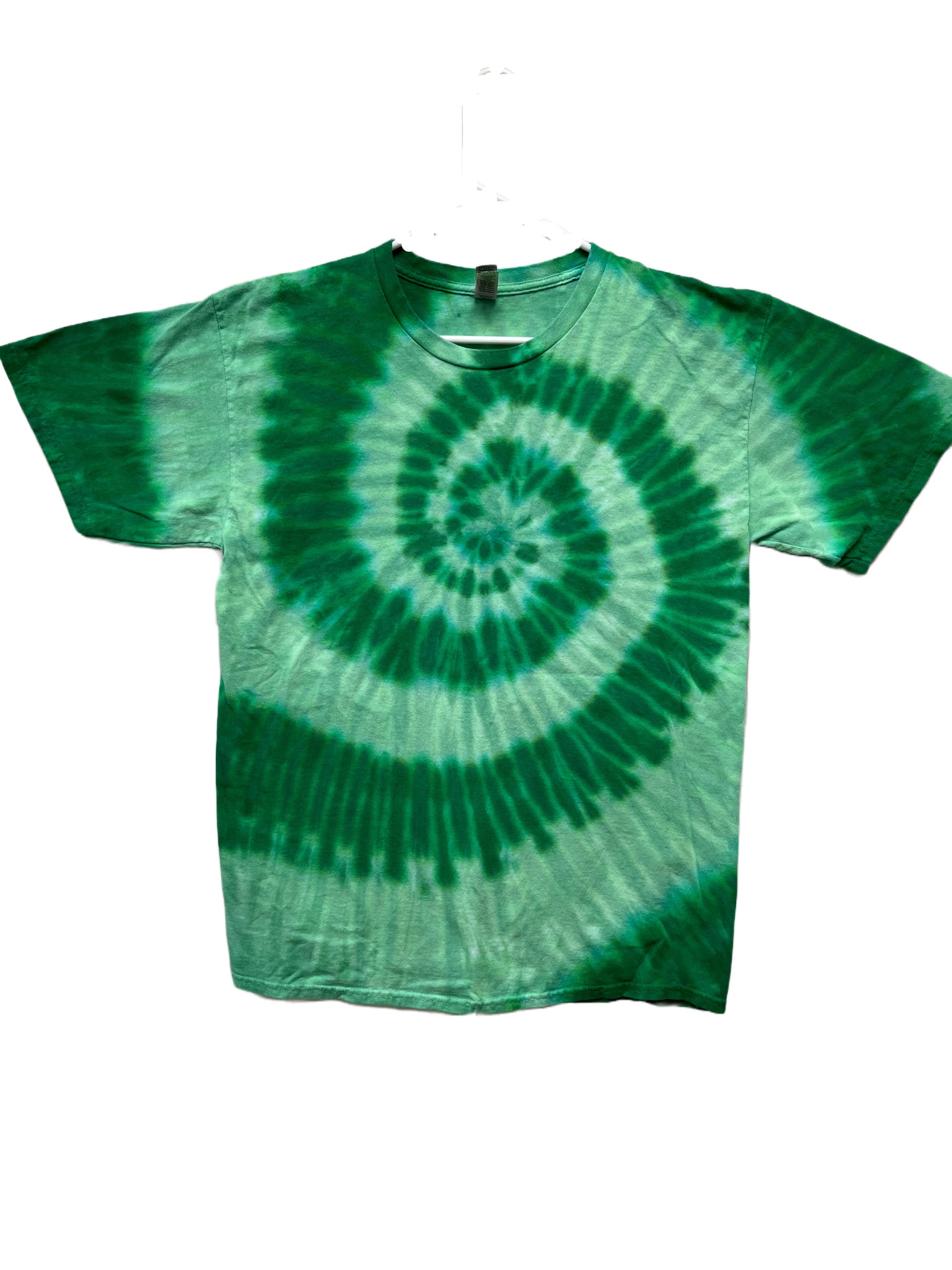St Patrick's Day Green Swirl Tie Dye Shirt Green Shamrock T