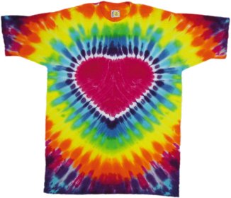 Tie Dye Heart t-shirt - eDeadShop