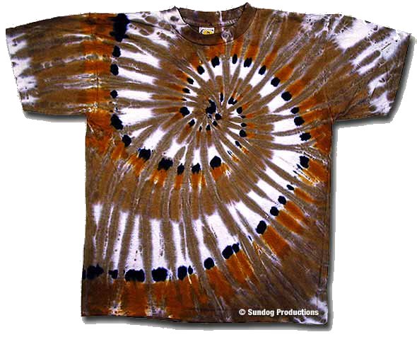 Indian Gold Swirl Tie Dye - eDeadShop