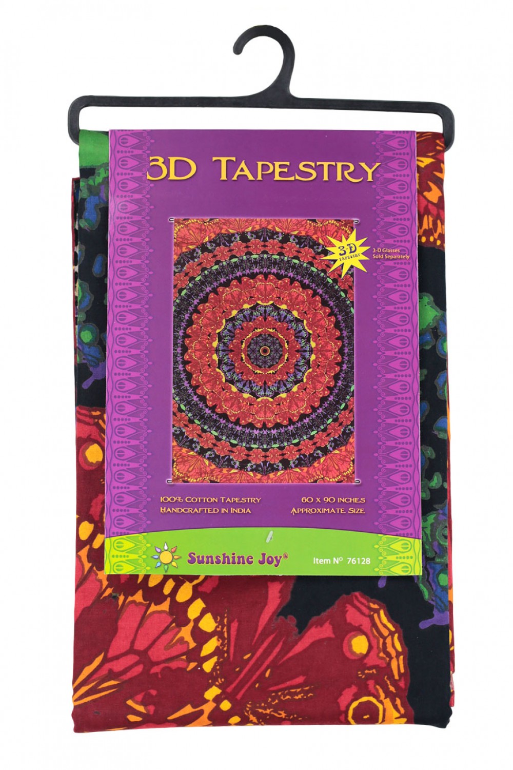 3D Blooming Butterfly Mandala Tapestry - eDeadShop